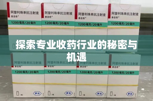 沈阳探索专业收药行业的秘密与机遇