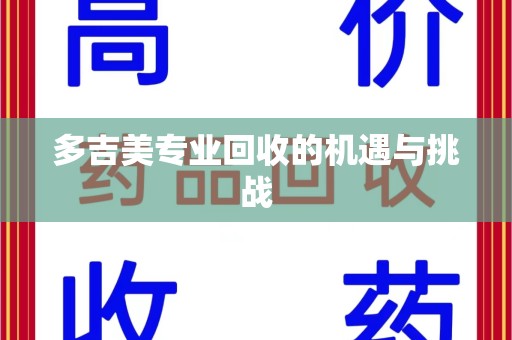 沈阳多吉美专业回收的机遇与挑战